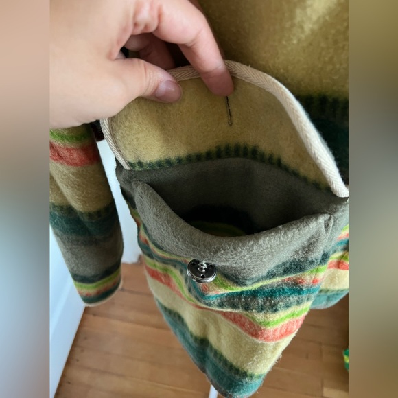 Mulberry Street Fleece Jacket Women’s S Striped Multicolor Zip Nordic Sweatshirt - Picture 6 of 12